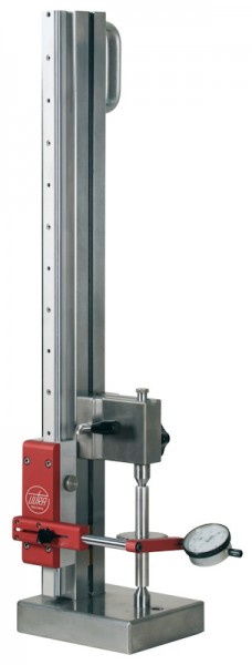 Abbildung: Rundlaufprüfgerät für vertikale und horizontale Anwendungen bis Ø 150 mm (Das Bild kann vom Original geringfügig abweichen.)