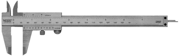 Messschieber, parallaxfrei DIN 862, 0 - 150 mm (0 - 6 inch)