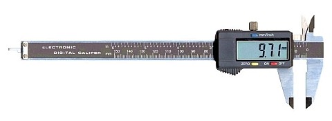 Abbildung: Digital Messschieber für Linkshänder 0 - 150 mm (0 - 6 inch) (Das Bild kann vom Original geringfügig abweichen.)