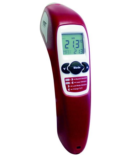 Abbildung: Infrarot Laser - Thermometer, in Pistolenform -60°C - +500°C (Das Bild kann vom Original geringfügig abweichen.)