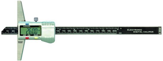Digitaler Tiefenmessschieber DIN 862, 0 - 300 mm (12 inch)
