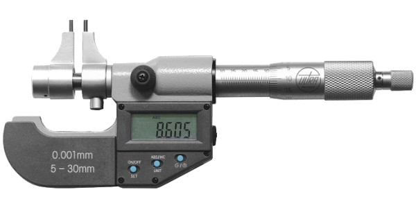 Innenmessschraube 25-50 mm Einstellring Innenmikrometer Innenmessgerät 2-Punkt 