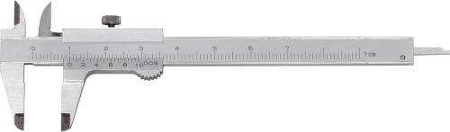 Abbildung: Klein- Messschieber mit Feststellschraube DIN 862 0 - 70 mm (Das Bild kann vom Original geringfügig abweichen.)