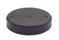 Abbildung: Stahlsockel für Fisso Haltesysteme Ø 100 mm / 2xM6, 1xM8 (Das Bild kann vom Original geringfügig abweichen.)