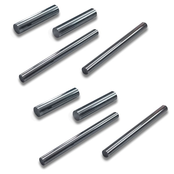 Abbildung: Einzelprüfstifte aus rostfreiem Stahl, ±1,0 µm, Länge 70 mm 16,000 mm - 17,999 mm (Das Bild kann vom Original geringfügig abweichen.)