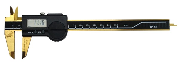 Abbildung: Digitaler Messschieber IP67 TiN beschichtet 0 - 150 mm (Das Bild kann vom Original geringfügig abweichen.)